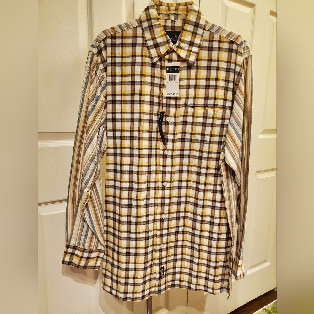 NWT Vintage Fubu men's long-sleeve shirt